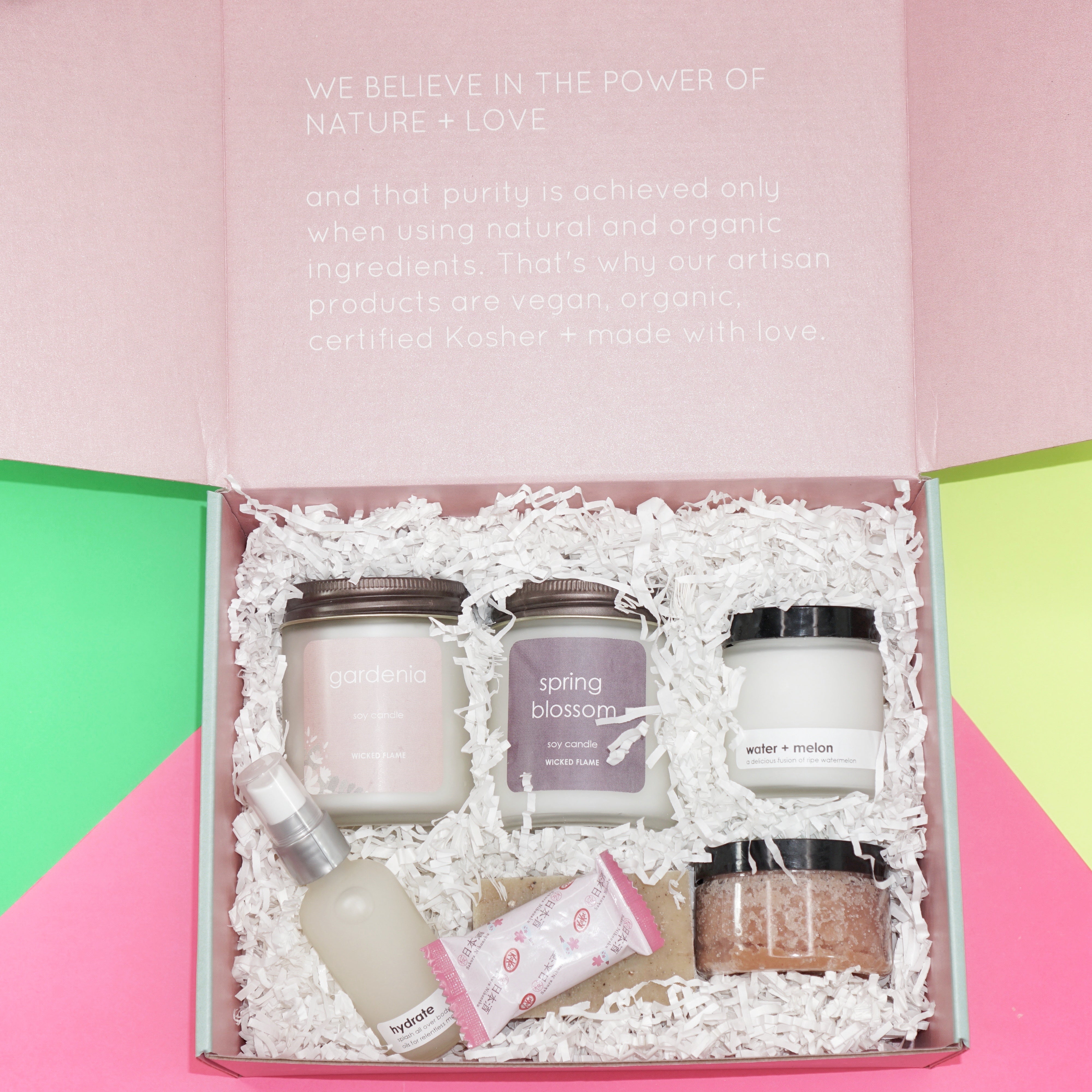 monthly luxe candle + spa subscription