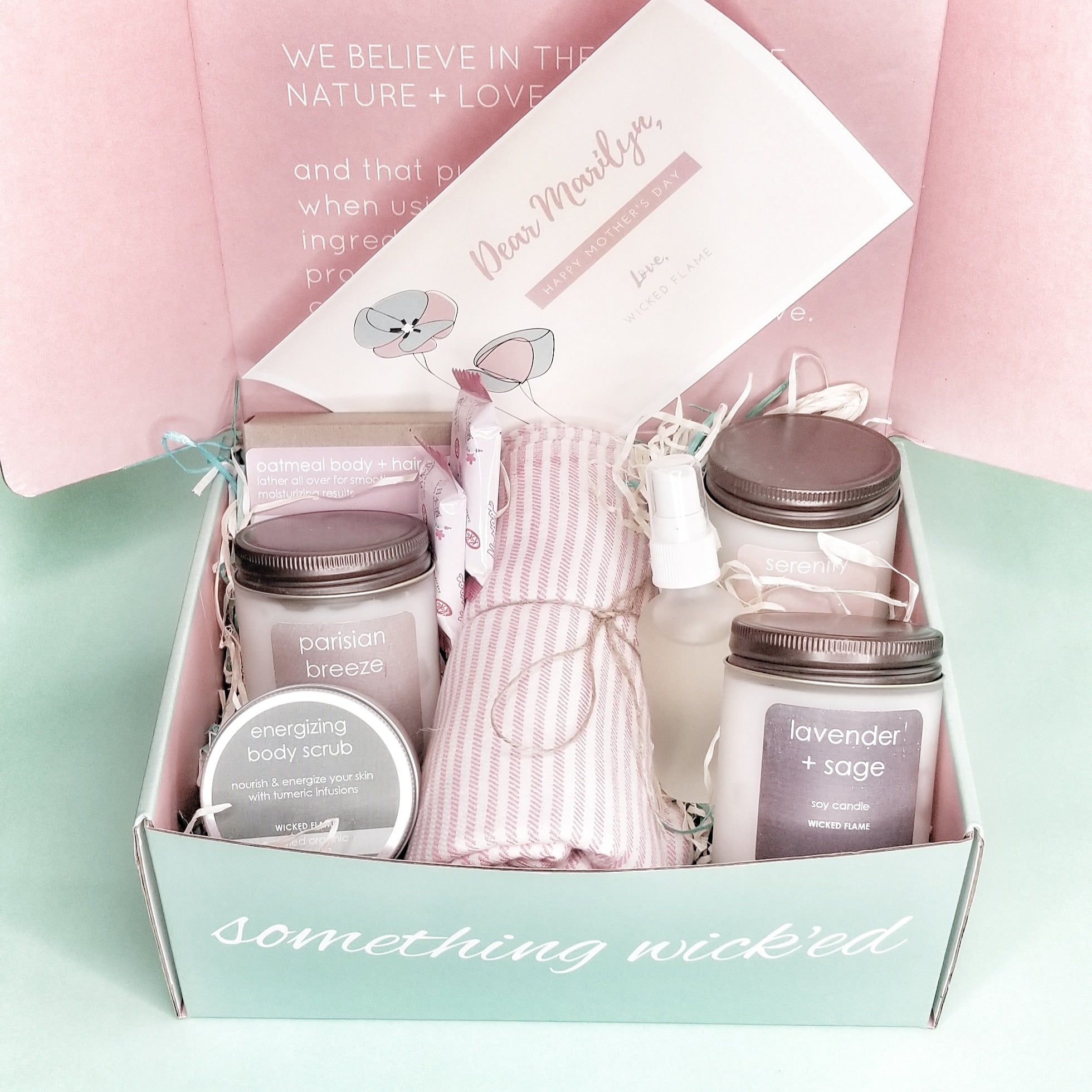 Spa Subscription Box Candle Subscription + Spa Box Gifts | Luxury Gift Box | Wicked Flame